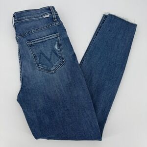NWT MOTHER The Swooner Ankle Fray Jeans Weekend Warrior Size 29